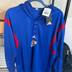 Men’s Large Adidas Kansas Jayhawks Pullover